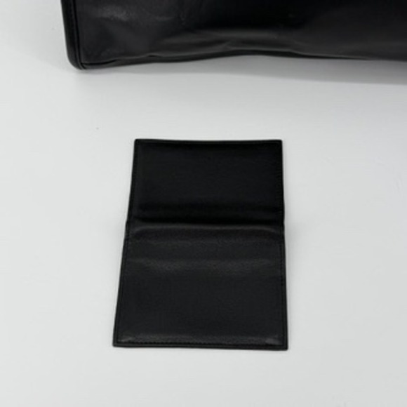 Tumi Leather Briefcase Laptop Bag, Luggage Tag, ID Wallet Black Business Travel - Picture 3 of 16